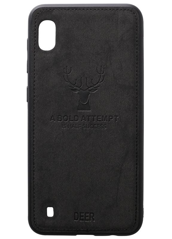 Чехол-накладка Deer Shell With Leather Effect Case Samsung Galaxy A10 Black Toto (301783709)