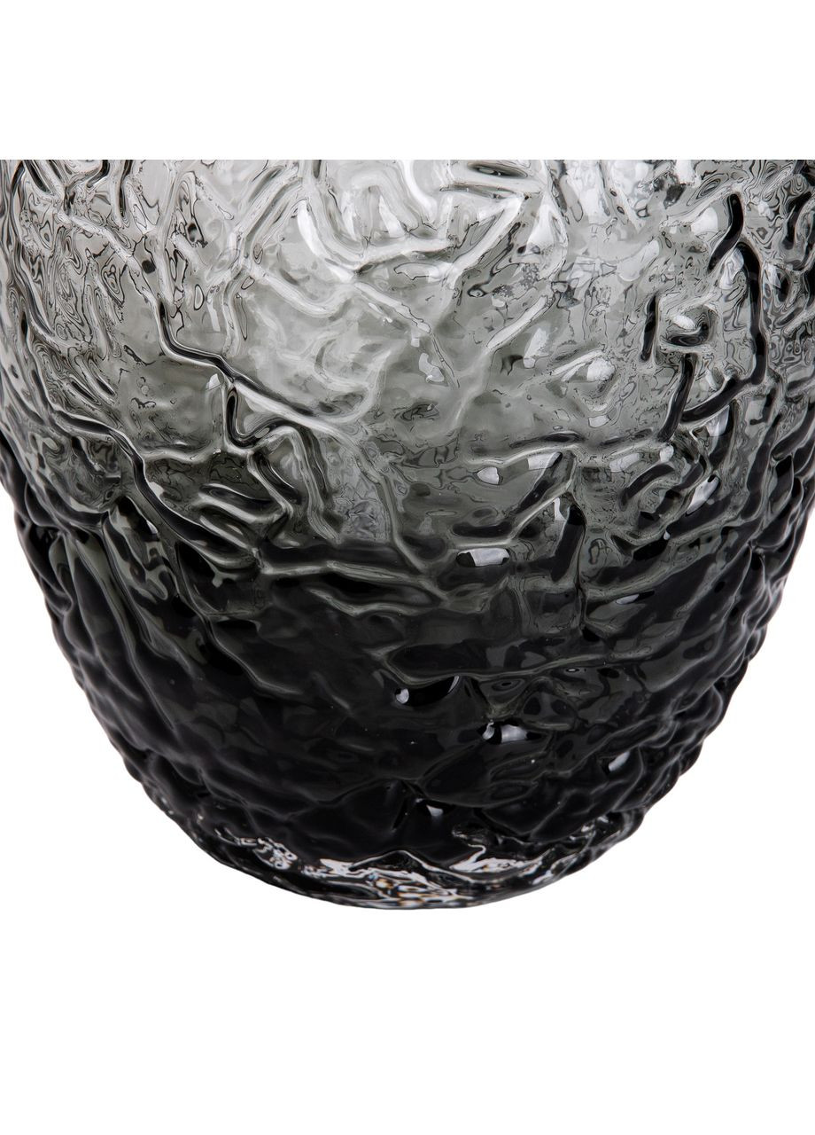 Ваза для цветов декоративная стеклянная серая для интерьера цветочная композиция ProDobro (364192052)