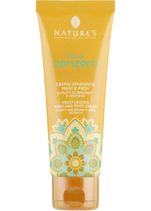 Крем для рук і ніг з квітами імбиру Fiori di Zenzero 75ml (816683-54670) Nature's (368650592)