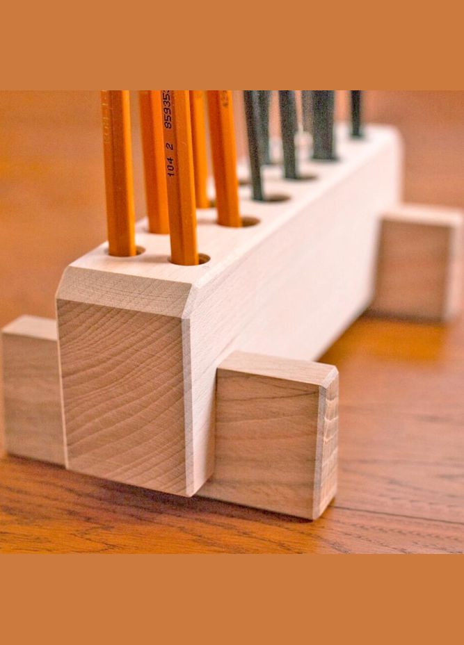 Органайзер для пензлів з дерева Фрутейра бланже (КСТ-001101) No Brand (328911843)