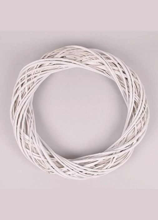 Вінок з лози білий 50 см. 39006 Flora (319816087)