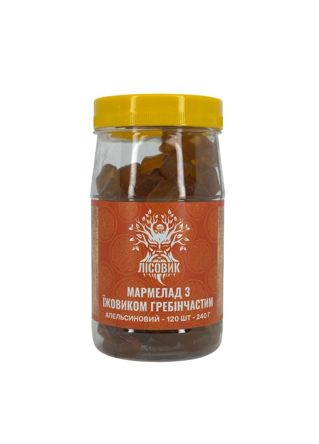 Мармелад с ежовиком гребенчатым со вкусом апельсина 120 шт Лесовик Лісовик (364210549)