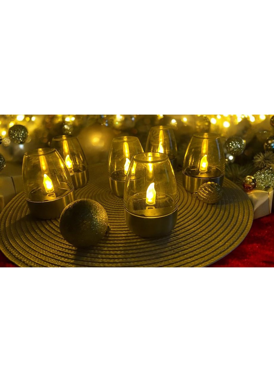 Вуличний декоративний світильник свічка акумуляторний LED світильник із сонячною панеллю Свічка SL-060 No Brand (317254296)