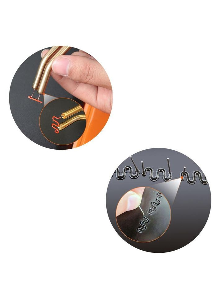 Паяльник електричний для ремонту пластику Паяльник для паяння пластикових бамперів + 200 скоб Червоний (R051148) Bodasan (317297253)