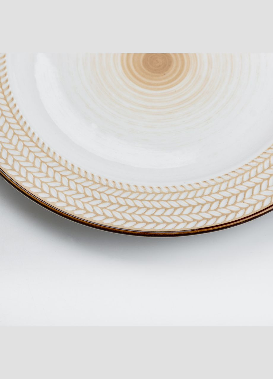 Тарелка сервировочная 26 см плоская керамическая TS Kitchen (306849125)