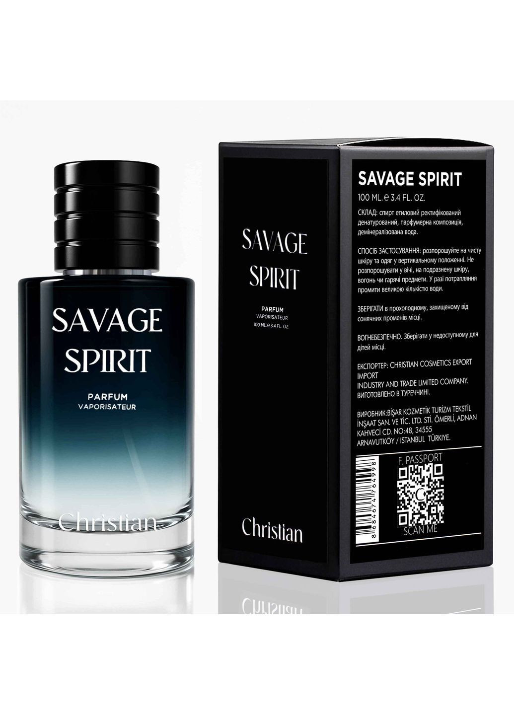 Парфуми для чоловіків SAVAGE SPIRIT PARFUM Men 100 ml Christian (365284526)