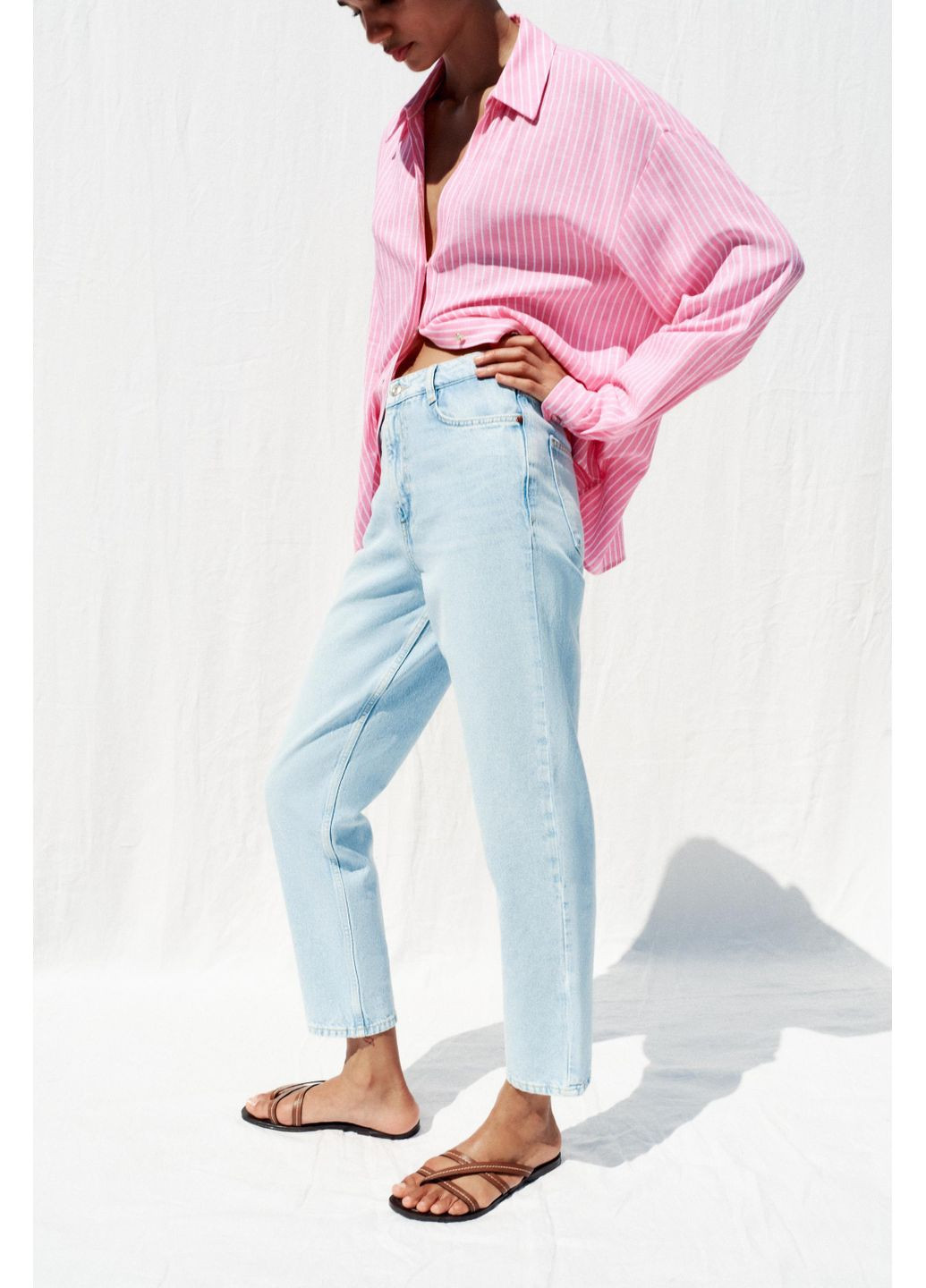 Джинсы z1975 mom fit high waist Zara - (362567515)