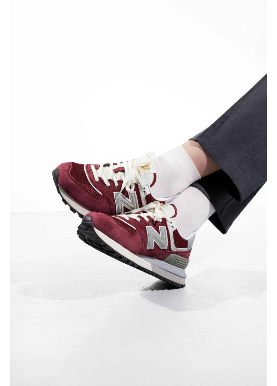 КРОССОВКИ ЖЕНСКИЕ NEW BALANCE 574 LEGACY BORDO BEIGE НЬЮ БЕЛАНС 574 No Brand бежевые демисезоны (369392983)