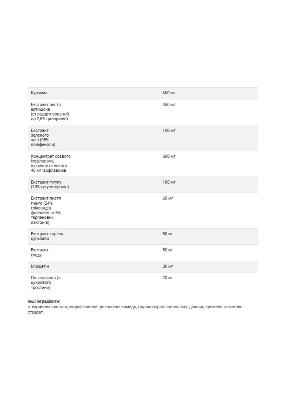 Комплекс для контроля холестерина Policosanol Cholesterol Complex, 60 таблеток Source Naturals (361117637)