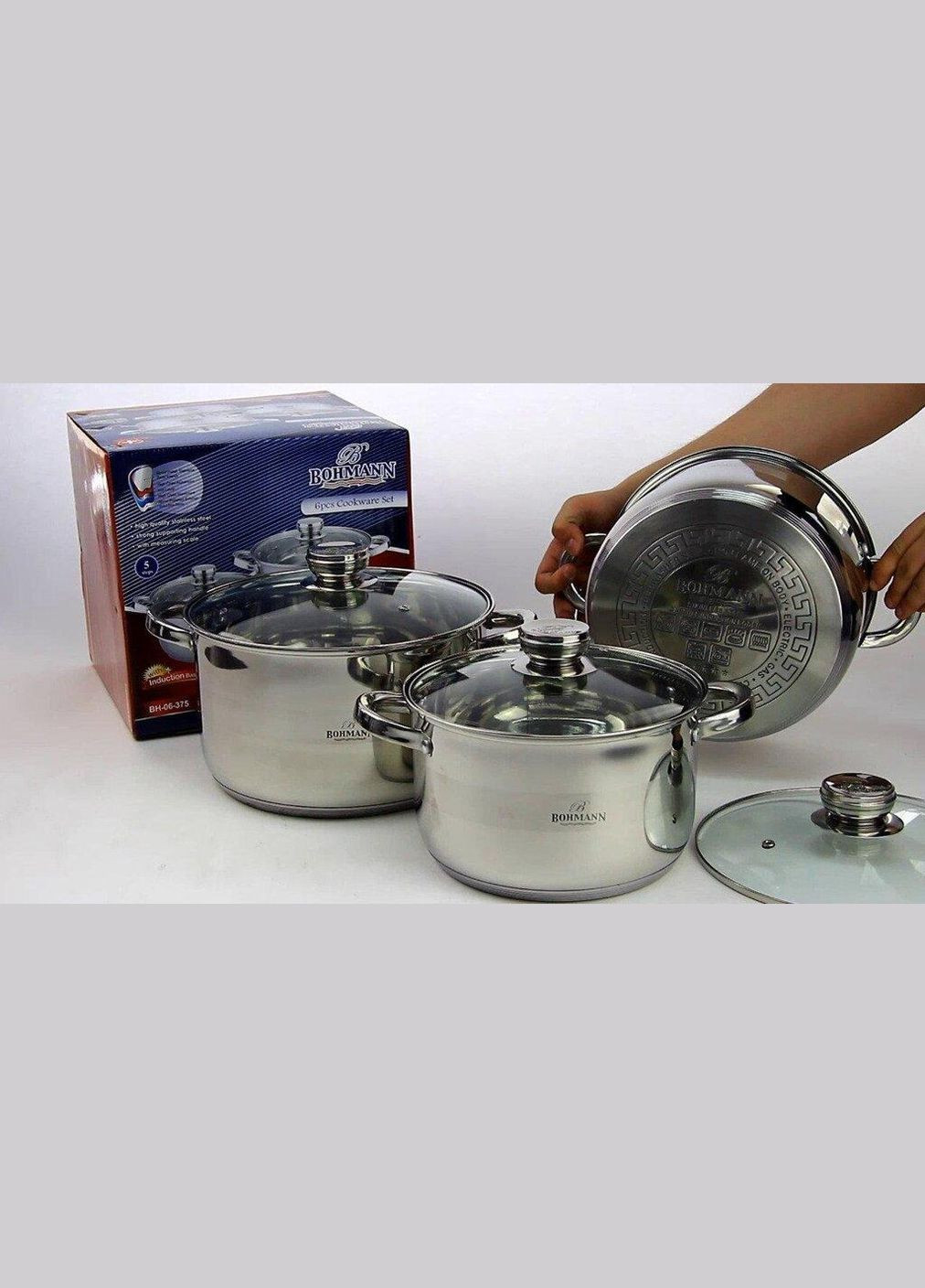 Набір кухонного посуду BH-06-375 з 6 предметів Bohmann (334006835)