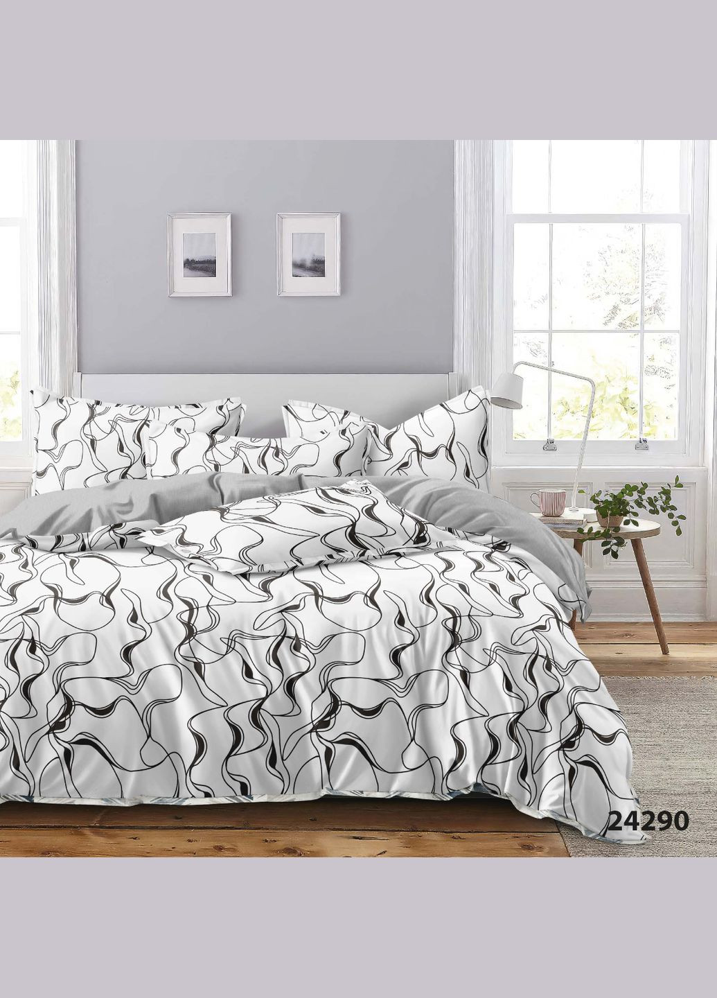 Комплект постільної білизни Двоспальний Ранфорс 24290 Viluta (339602491)