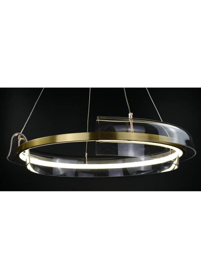 Люстра світлодіодна підвісна LED світильник для квартири на стелю ледве 26891 Латунь 30-150х60х60 см. Sunnysky (324396517)