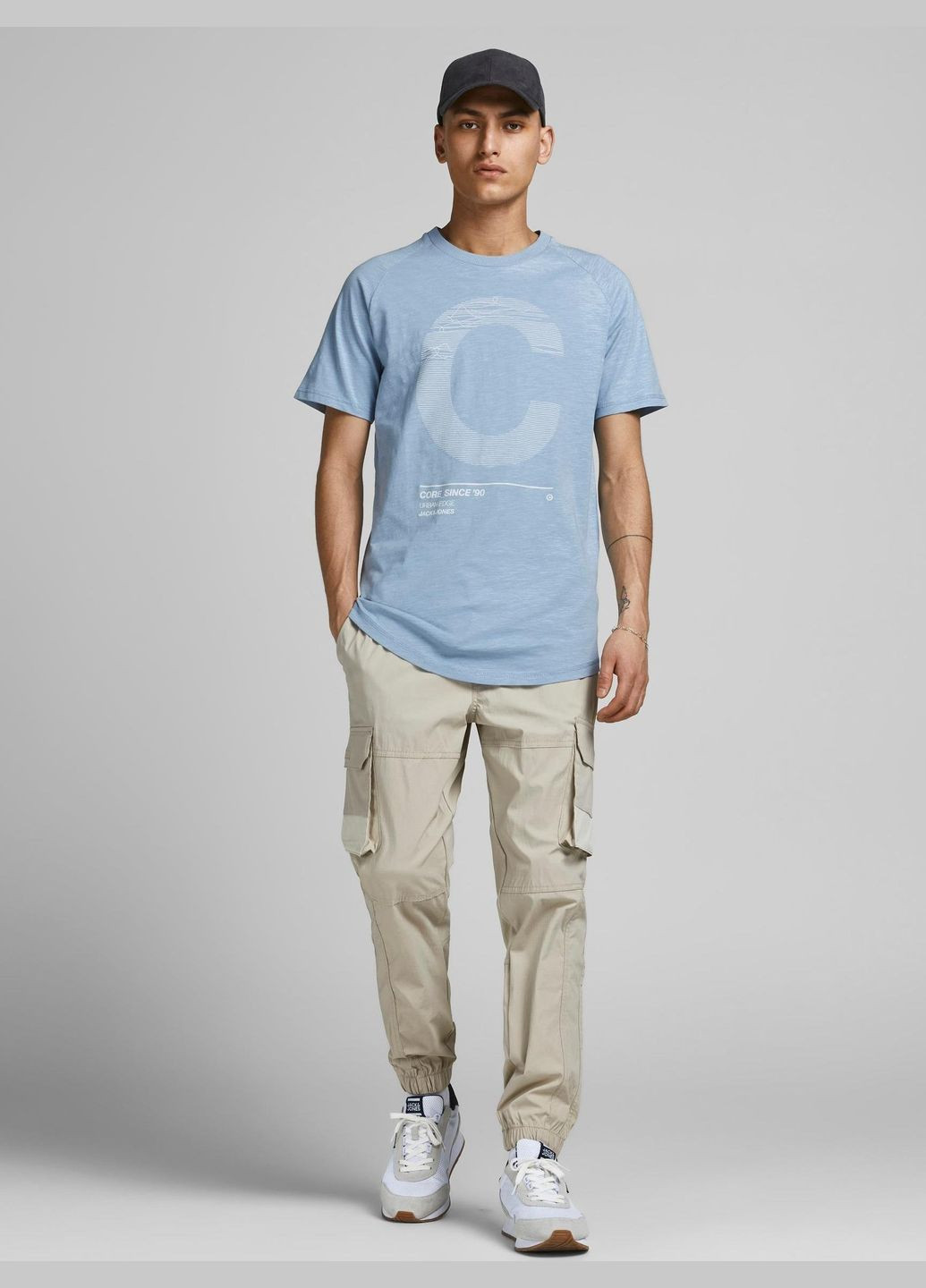 Синяя футболка Jack & Jones