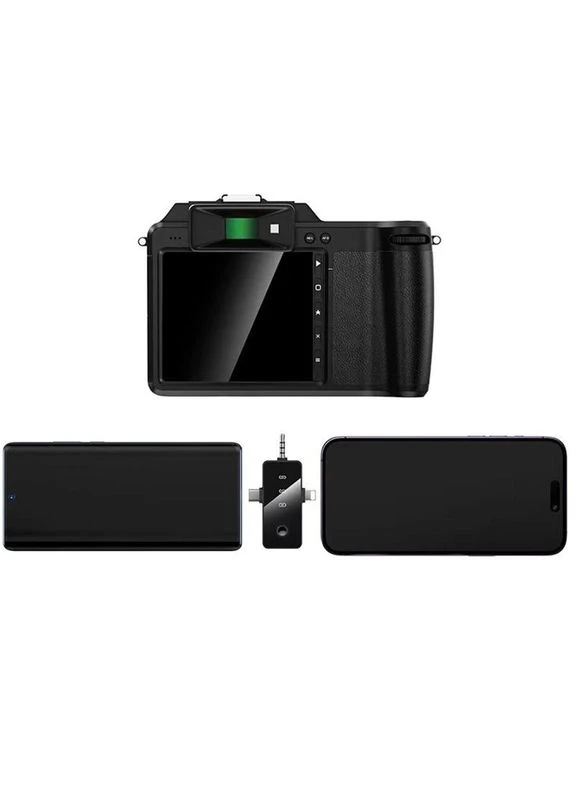 Петличний бездротовий мікрофон L20B Fair 3in1 (Lightning/Type-C/3.5) Black Hoco (386039801)
