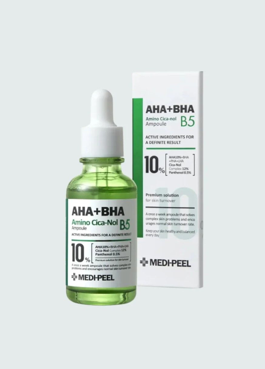 Відновлююча сироватка для чутливої та проблемної шкіри обличчя AHA BHA Amino Cica-Nol B5 Ampoule Medi-Peel (279851374)