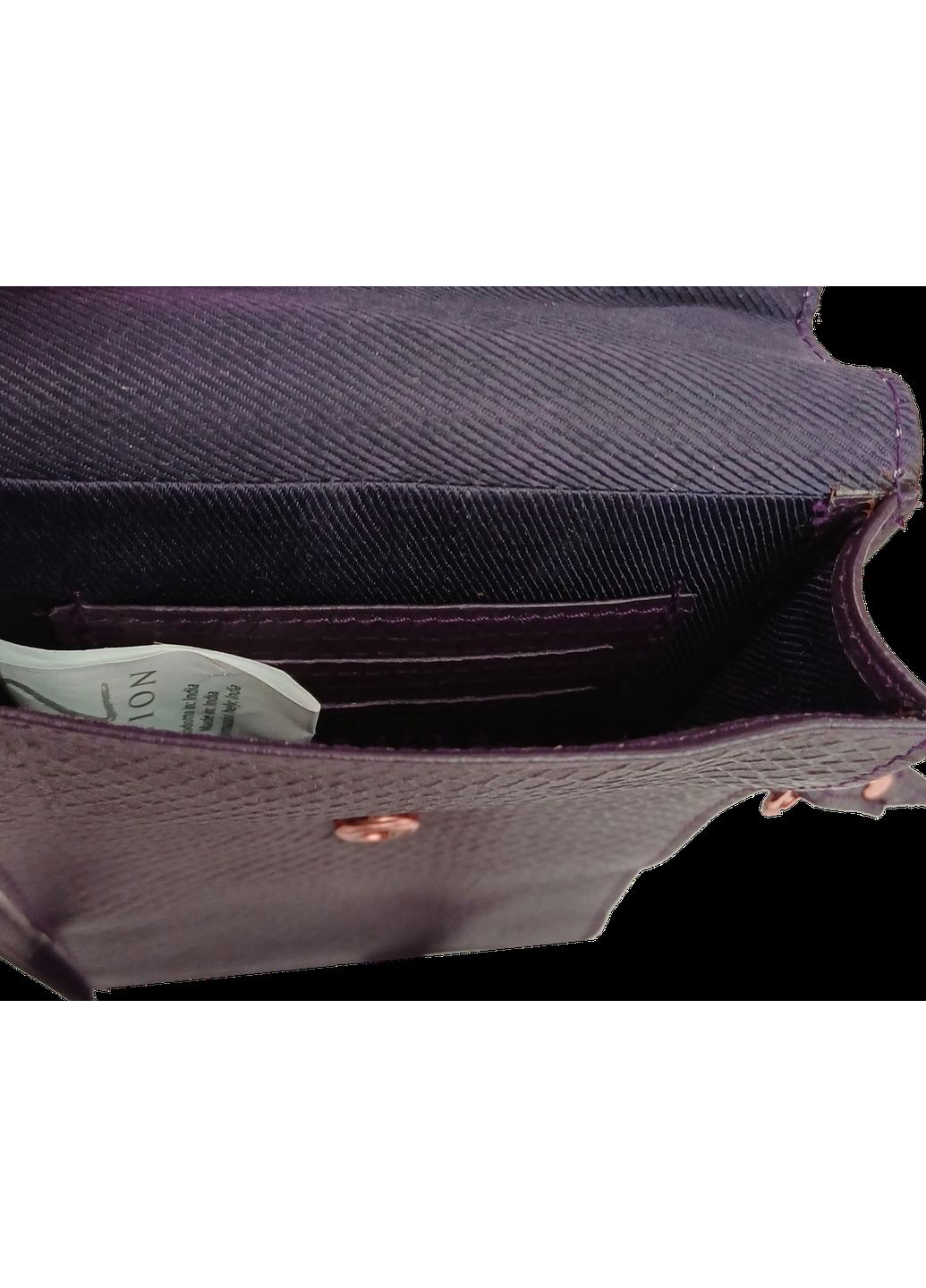 Невелика жіноча шкіряна сумка для телефону, документів фиолетовая No Brand (372853172)