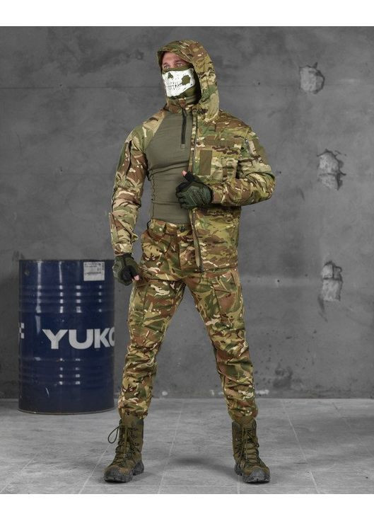 Тактичний чоловічий демісезонний костюм Ріп-стоп 3 в 1 мультикам No Brand