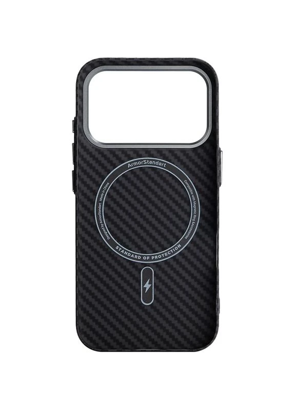 Чохол LikeCarbon2 MagCase для Apple iPhone 17 Pro Carbon Black (ARM86258) ArmorStandart (384150778)