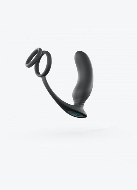 Вибромассажер простаты Double Game с двойным эрекционным кольцом и пультом ДУ Love To Love (296627172)