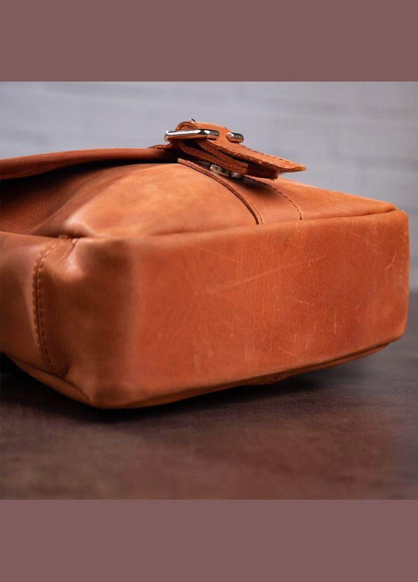 Сумка чоловіча шкіряна через плече 00883 Коричнева Shvigel (302008665)