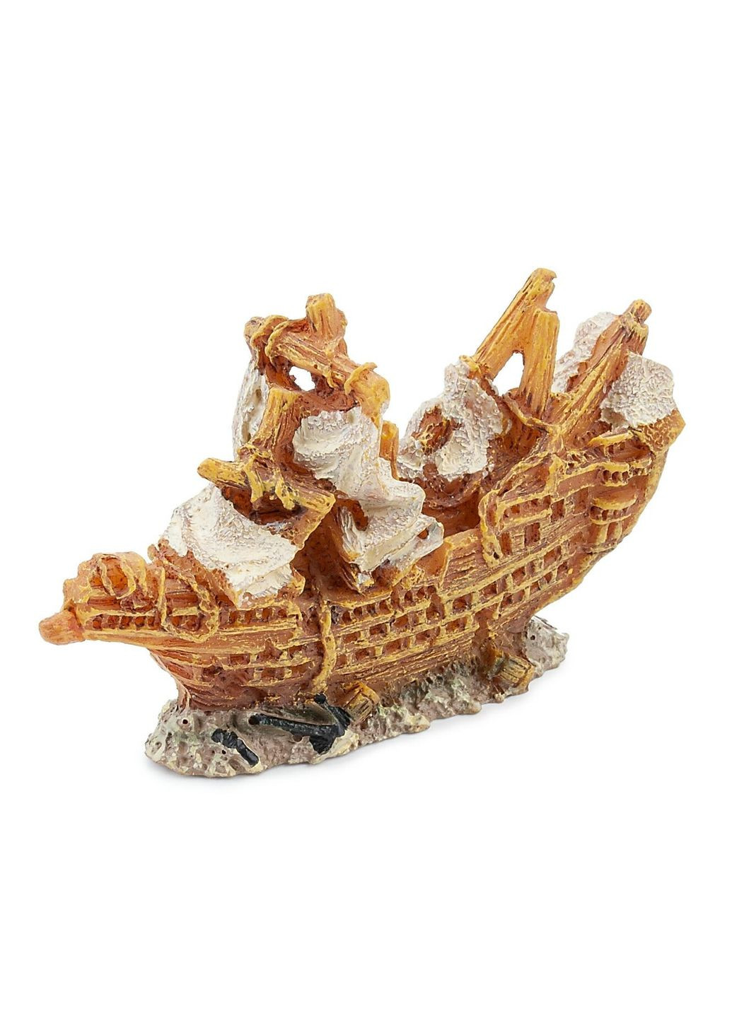 Аквариумный декор - кораблекрушение, 6.5см Happet (360245532)