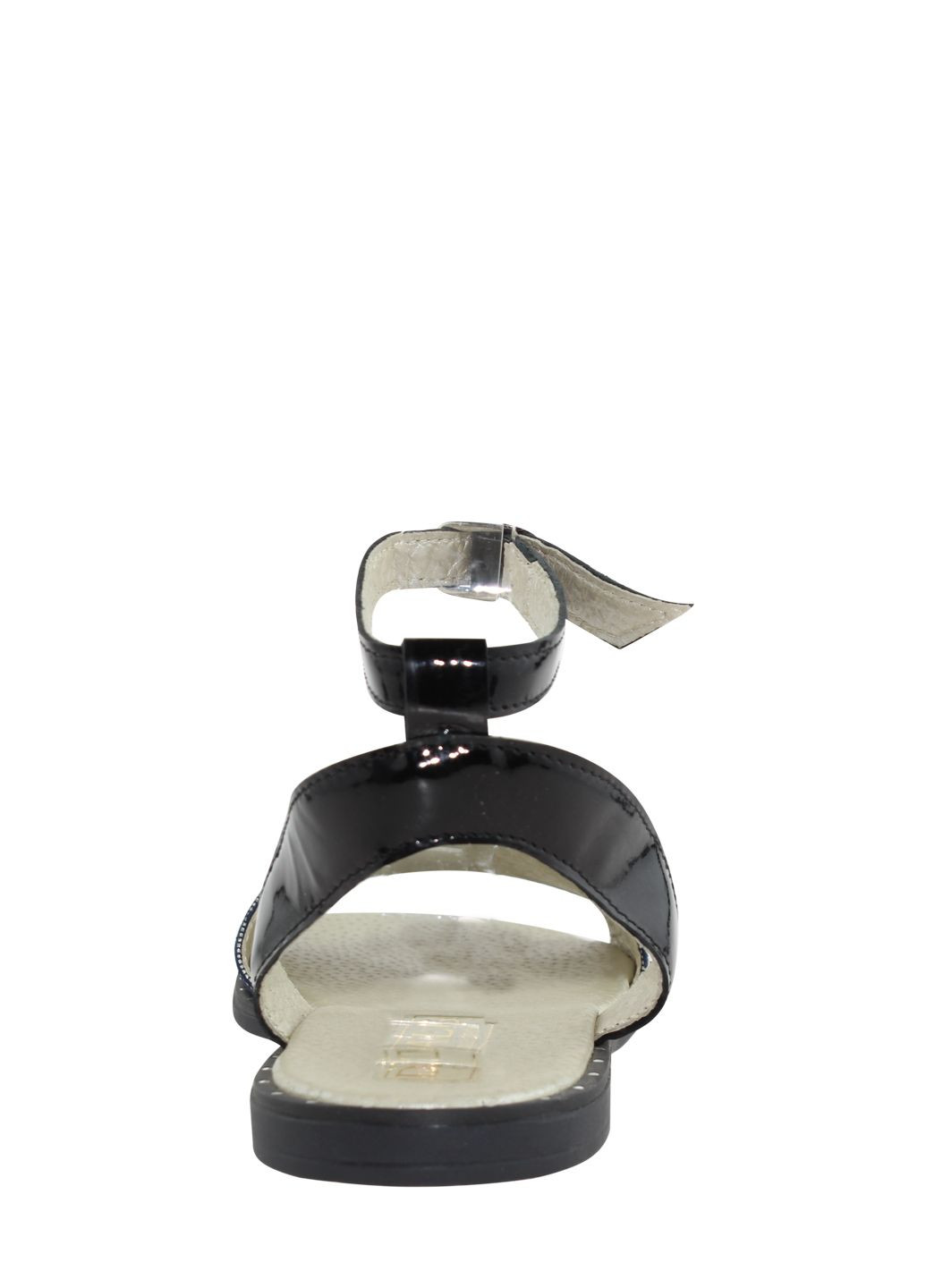 Серебряные босоножки rr1228-1 черный-серебро Dalis