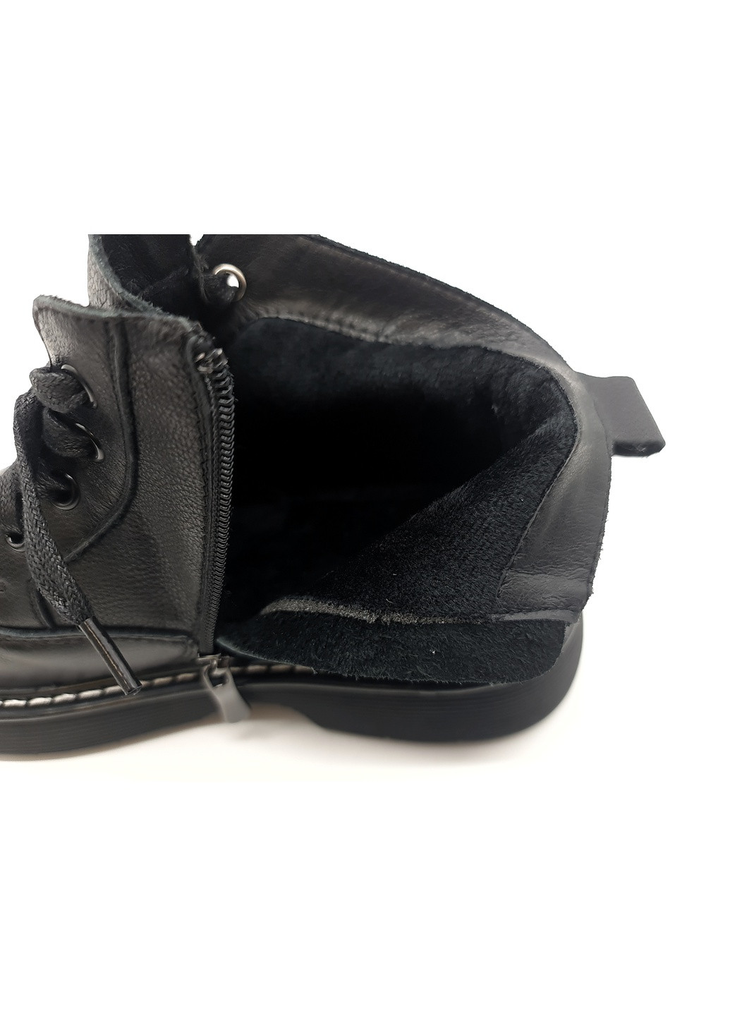 Осенние женские ботинки черные кожаные bv-13-3 23 см (р) Boss Victori