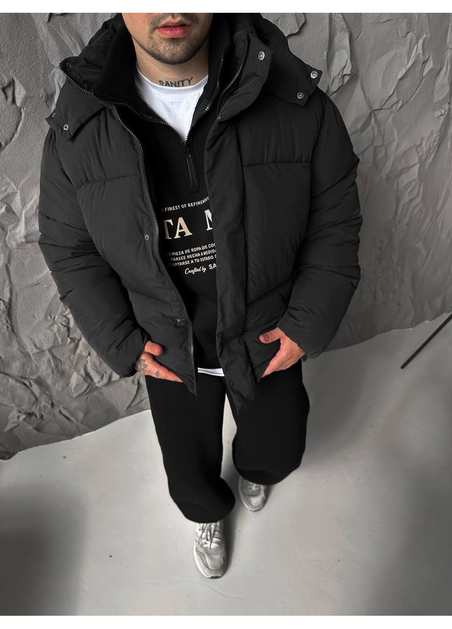 Черный зимний Пуховик Vakko