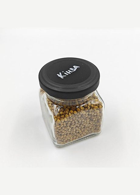 Набор баночек для специй с наклейками, стекло, 12 шт. No Brand (298794609)