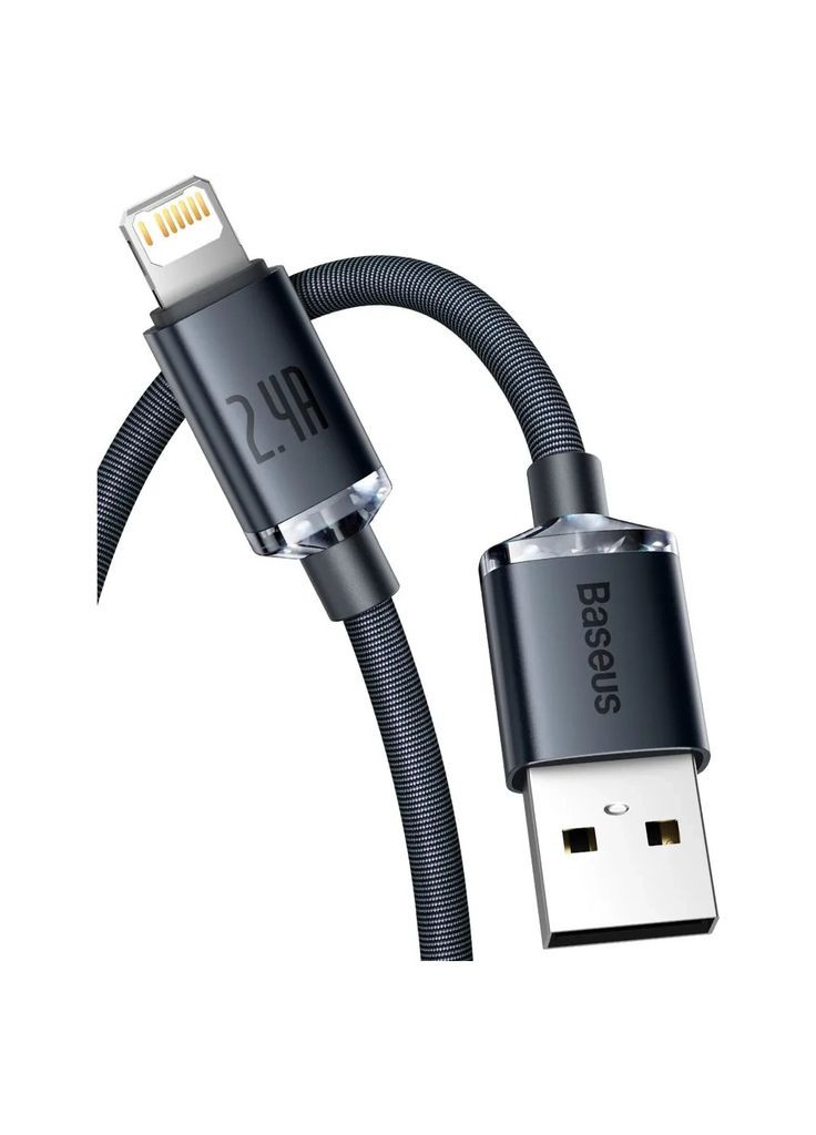 Дата кабель (m481641) Baseus USB 2.0 AM to Lightning 2.0m 2.4A black (367070059)