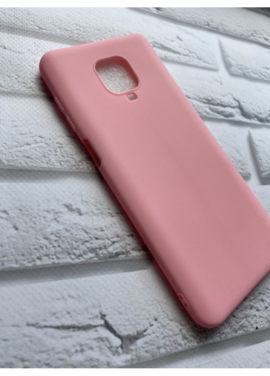 Силіконовий матовий чохол для Xiaomi Redmi Note 9 Pro / Note 9S / Note 9 Pro Max Рожевий Creative (359496991)