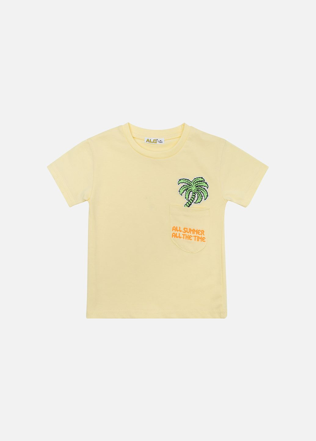 Желтая летняя футболка для мальчика цвет желтый цб-00223472 ALG
