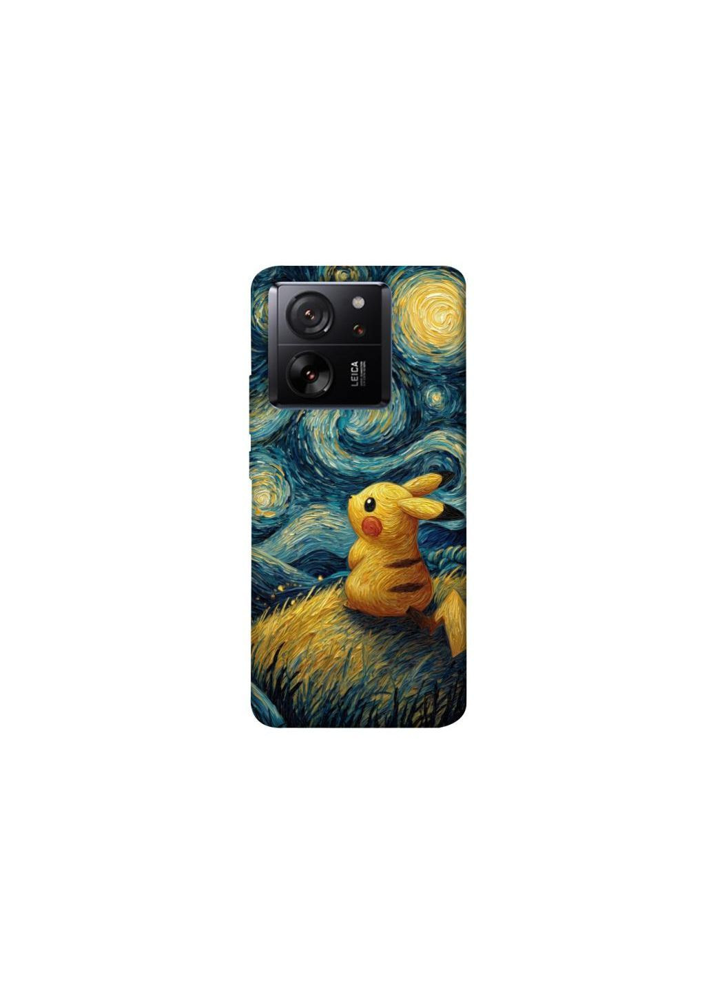 Чохол на Xiaomi 13T Pikachu and Van Gogh Frontalka (362033493)