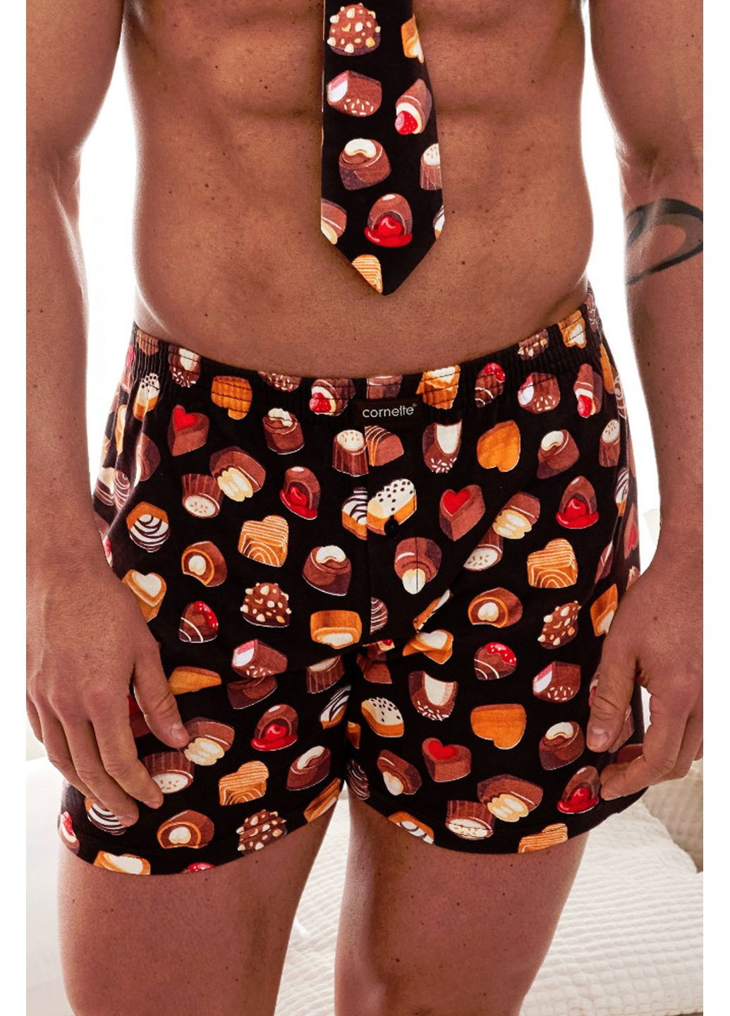 Трусы-боксеры с принтом Конфеты Classic 001/157 Cornette (351582403)