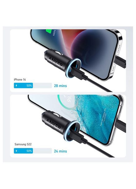 Автомобільний зарядний пристрій PowerDrive 323 Black (A2735G11) Anker (322907085)