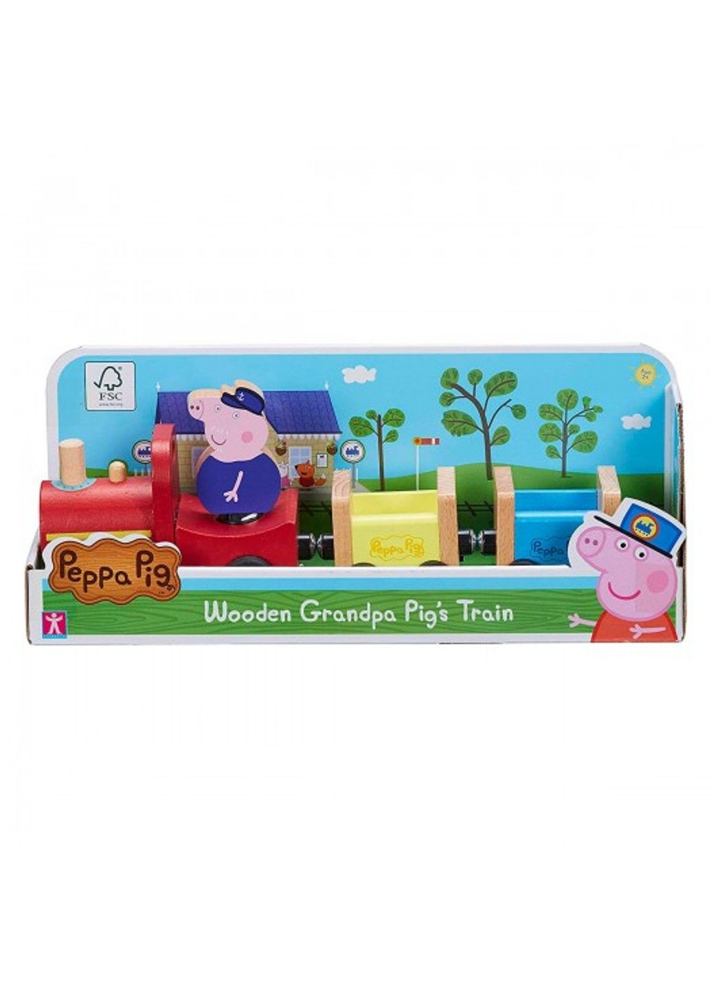 Дерев'яний ігровий набір Peppa - Паровозик дідуся Пеппи Peppa Pig (335054344)