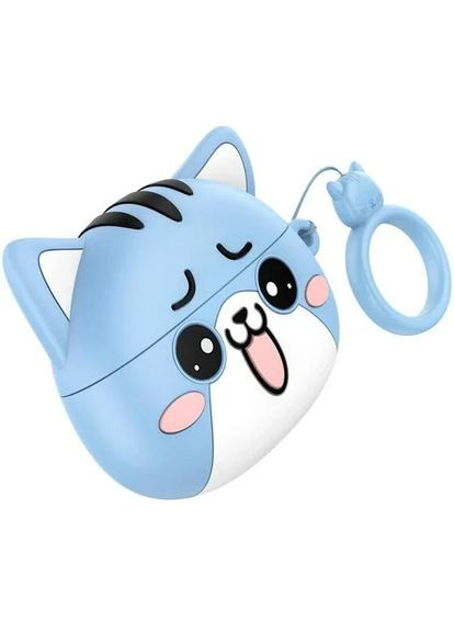 Бездротові Блютуз-навушники EW48 котик 300 мА·год 4 години синій Hoco (353497648)