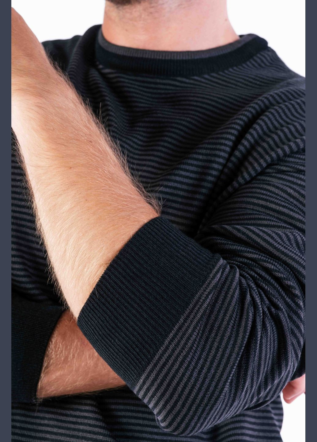 Прозрачный демисезонный джемпер (черно-зеленый) Time of Style