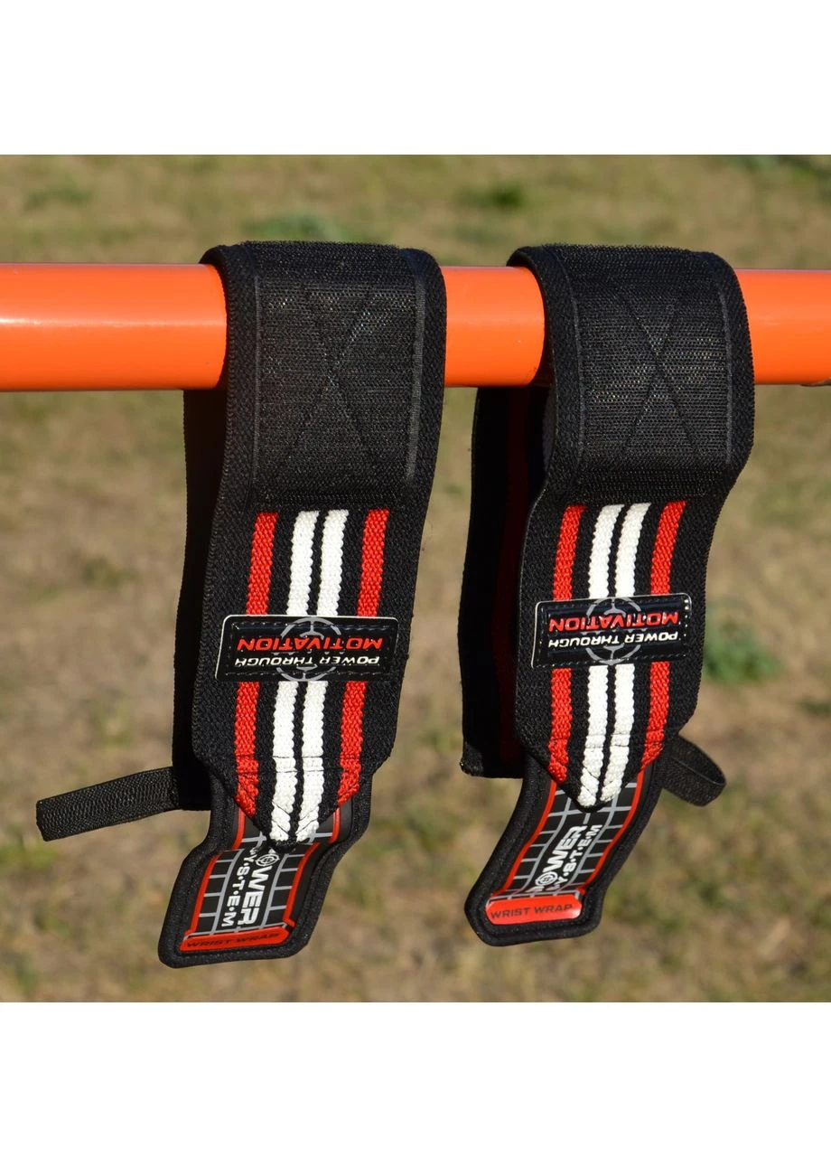 Кистевые бинты PS-3500 Wrist Wraps Red/Black Power System (382897439)