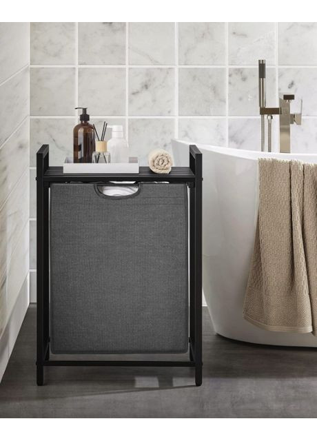 Корзина для белья Napoli 65 л в стиле Loft серый Leobert (361951633)