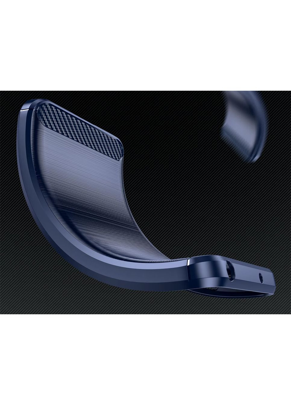 Чехол Carbon Fiber для Samsung Galaxy A05s A057G Navy Blue Lenuo (361903951)