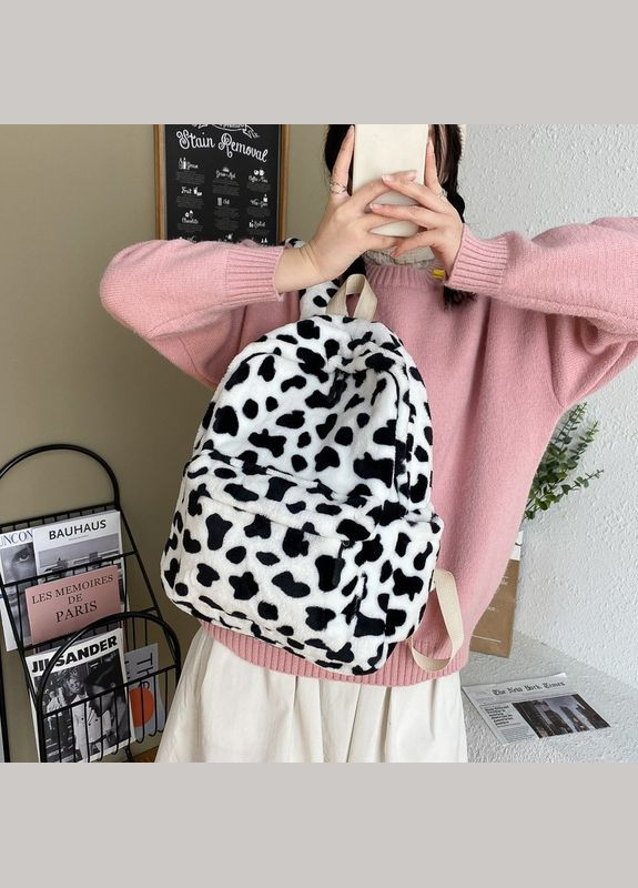 Жіночий рюкзак далматинець чорно-білий No Brand (326487595)