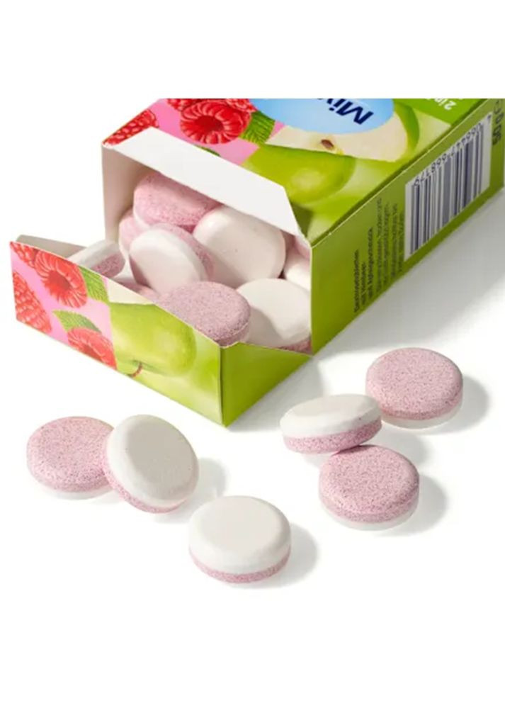 Декстроза Цукерки з виноградним цукром, яблуко-малина Traubenzucker 2in1, Himbeere-Apfel, 50 г, від DM Mivolis (360655002)