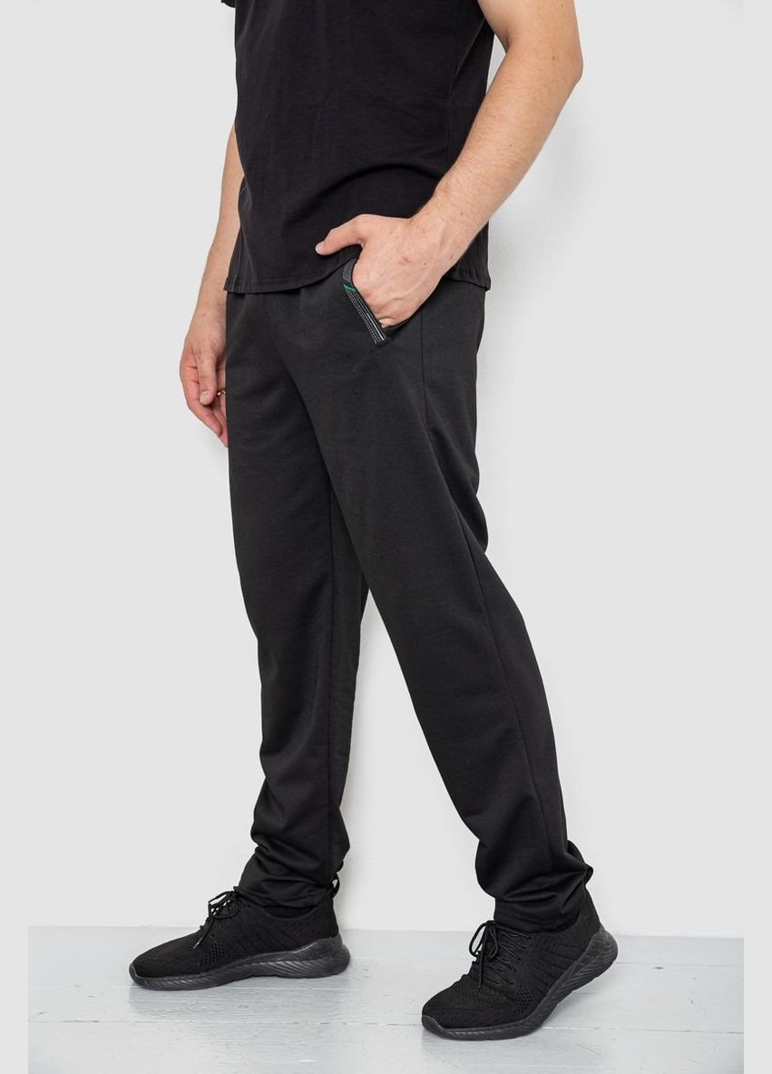 Черные спортивные, кэжуал демисезонные брюки Ager