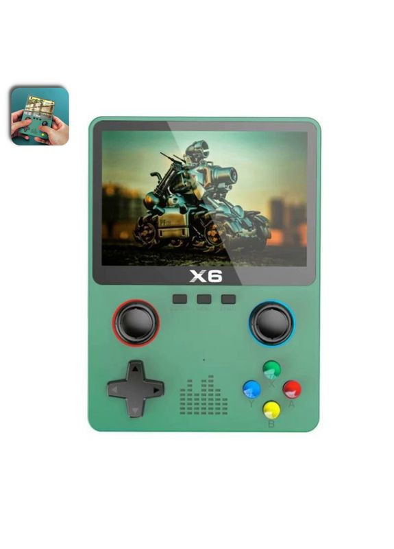 Портативная игровая консоль приставка X6 3,5" IPS-экран 10000 игр No Brand (360531896)