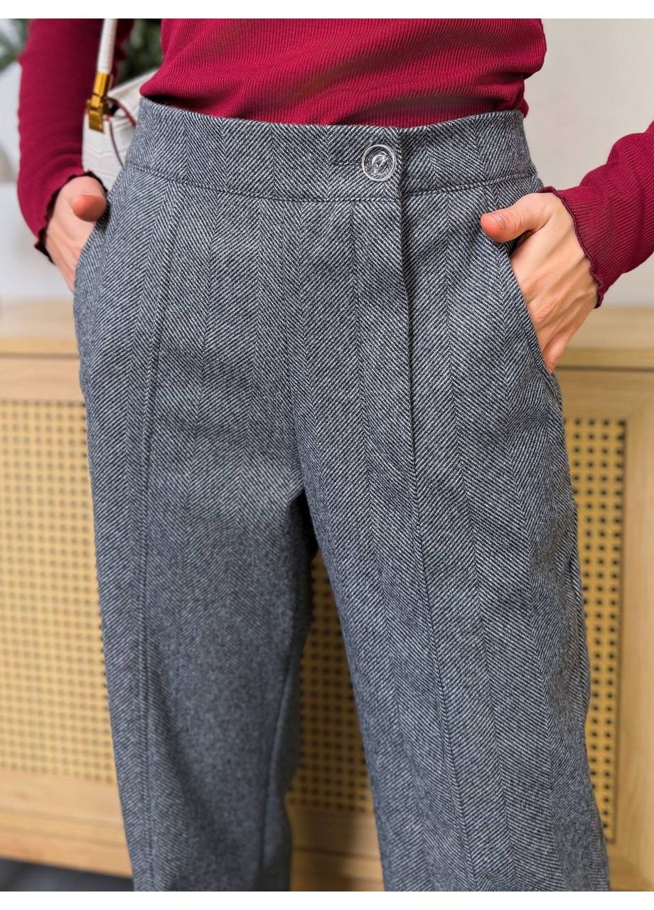 Жіночі брюки з кашеміру «ялинка» — ЗАМІР В ОПИСІ DK/DL Мода без кордонів (370026340)