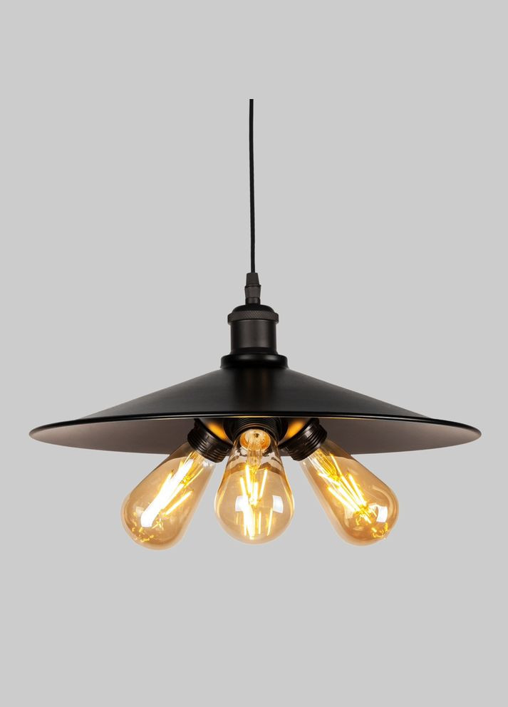 Підвіс з чорним патроном 40см (52-PB9F(400)-3 BK+BK) No Brand (370070808)