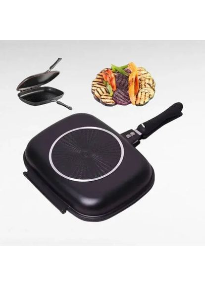 Гриль сковорода 32 см Double grill PAN GRANDBERG HelferHoff (363832605)