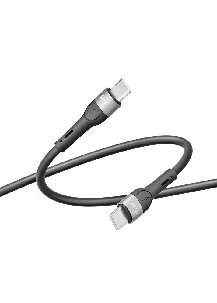 USB Ridea RC-XS51 X-Silicone Type-C to Type-C 60W 1.2m Черный No Brand (391186898)