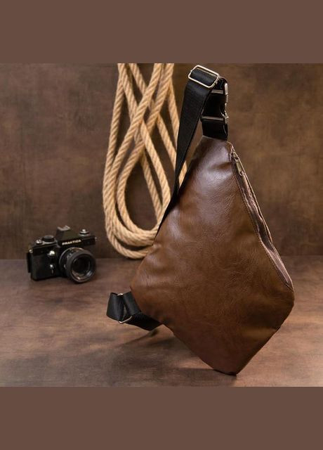 Сумка чоловіча планшет для документів рюкзак слінг в дорогу сумочка для телефону Коричневий 34748 Vintage (332612605)